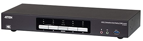 Aten CS1944DP 4-port USB 3.0 KVM-switch, 4K DP svart