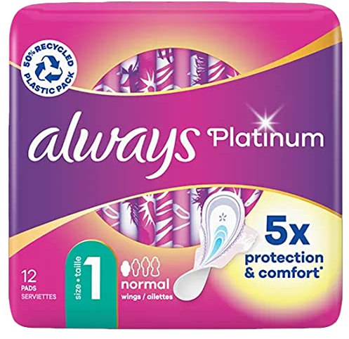 Platinum Normal (Größe 1) Damenbinden Mit Flügel