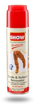 SHOW 250ml Suede Renovator Spray, 1 unit for suede & nubuck shoes and boots