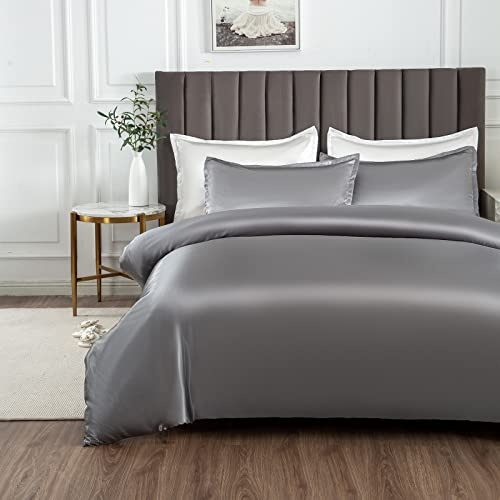 Morbuy Set di Lenzuola e Fodere in Raso Satin 3 Pezzi per Bambini e Giovani