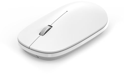 OMOTON Mouse Bluetooth per Mac OS, Wireless, Compatibile con MacBook air/pro, iMac, ipad, Computer, Laptop, PC, Notebook, Windows, Linux e Android (Bianco)