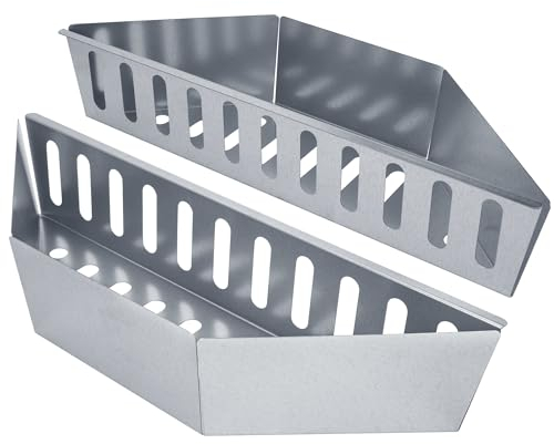 Kohlekorb, kompatibel mit 55,9 cm Weber Holzkohlegrills und anderen ähnlich großen Modellen, Kohleablage für Grill (2 Stück)