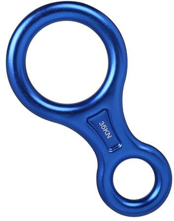 Xanorrg 35KN Arrampicata 8 Attrezzatura Assicurazione Discensore Strumento Discesa in Corda Doppia in Alluminio Resistenza per Arrampicata Roccia per Corde da 8-13 Mm Diametro Attrezzatura