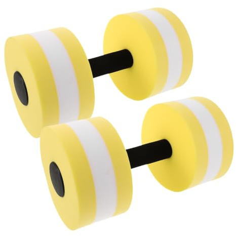 NULYLU 2 St Aquatic Dumbbells EVA Foam Water Resistance For Pool Exercise Ergonomic Floating Barbells For Water Aerobics Lightweight And Handheld Aqua Fitness Equipment