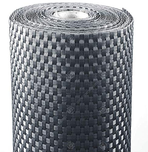 GardenersDream Rattan Fence Screening - Heavy Duty Outdoor Fence Cover - Easy to Install Balcony Privacy Screen - Decorative Fences for Gardens, Borders, Patios, and Fences (Dark Grey - 1m x 1m)