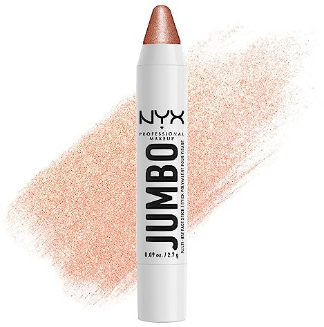 NYX Professional Makeup Crayon Highlighter pour le Visage Jumbo Multi-Use Face Stick, Couleur Intense, Crayon Highlighter Multi-usages avec Huiles de Soin, Couleur : Coconut Cake (01)