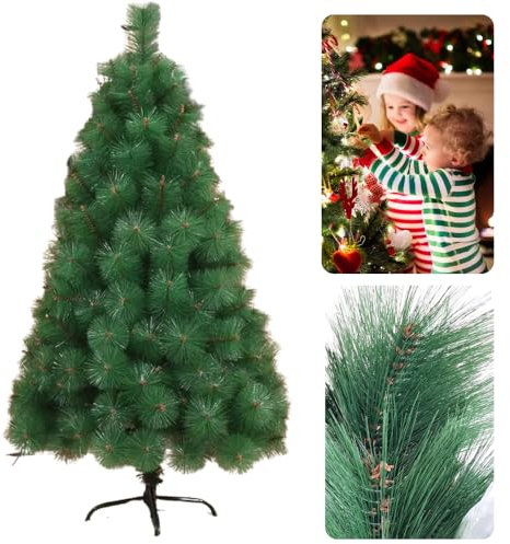 Giomari Albero di Natale folto 150 cm da Ufficio Decorare con addobbi e luci Albero Verde Piccolo Alto Finto Fino Medio Moderno Alta qualità