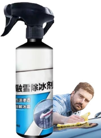 jlceh Spray per sciogliere Ghiaccio,Spray sbrinatore Efficace da 500 ml per Parabrezza Auto | Spray sbrinatore ad Azione Rapida, Forniture protettive per Auto per finestre, Parabrezza, Vetro