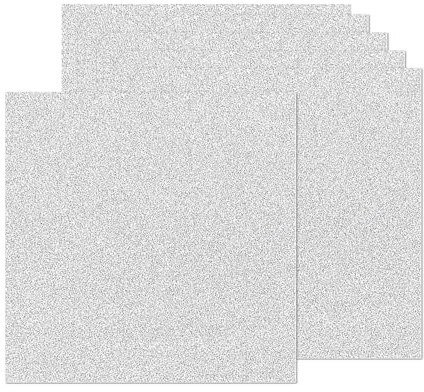 12 Sheets Silver Glitter Cardstock Paper 12''x 12'', 250GSM/92lb Double-Sided Premium Sparkly Paper Heavy Card Stock for Gift Wrapping，Graduation Cap DIY Projects, Party Decoration