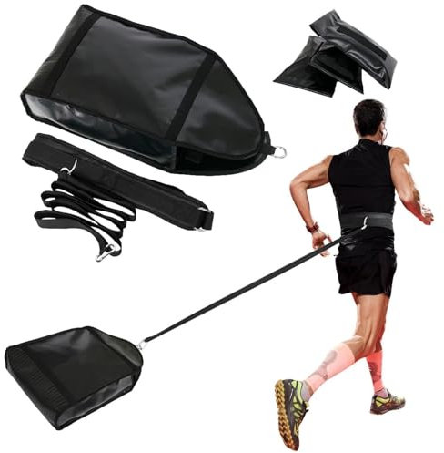 Buhygn Verstellbarer Gewichtsschlitten-Trainer, vielseitiger Schlitten für Fußball und Sporttraining, inklusive 3 Gewichtssandsäcken für verbessertes Training, perfekt für Linemen und