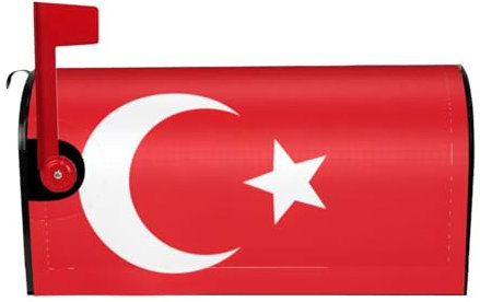 Protezione magnetica per cassetta postale con bandiera della Turchia, impermeabile, stampa personalizzata per cassette postali