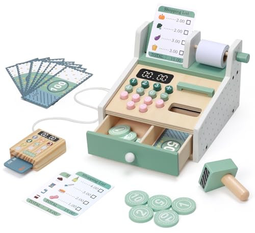 OSLINE Cadeaux pour filles et garçons de 2, 3, 4 ans, jouets éducatifs Montessori en bois, jouets d'apprentissage éducatifs pour enfants, jeu de rôle pour enfants de 3 à 5 ans, cadeau d'anniversaire