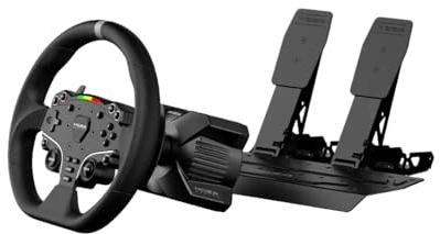 MOZA R3 Racing Wheel and Pedals Bundle, PC Compatible, Direct Drive, 3.9Nm Torque, 11-inch ES Lite Wheel, 22 Buttons, SR-P Lite Pedals, Aviation Aluminium Construction