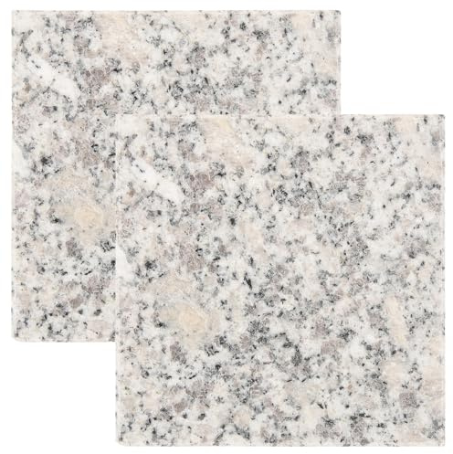 ibasenice 2 Alfombrillas Refrescantes Placa de Enfriamiento de Granito 9x9cm para Hámster y Cobaya para Verano, Uso en Casa