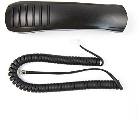 The VoIP Lounge Handset with Curly Cord with Long Lead for Mitel 5300 Series IP Phones 5304 5312 5320 5320e 5324 5330 5330e 5340 5340e and 5360