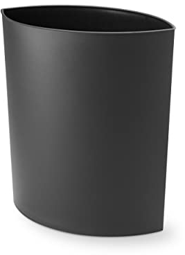 Depot4Design Maxi Lip Papierkorb, Abfalleimer, Mülleimer, Polypropylen, Matt Schwarz, 1090799