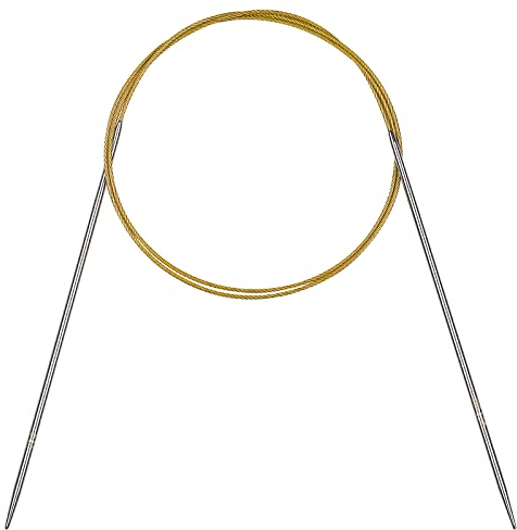 Coopay Rundstricknadeln 100 cm, 2,75 mm Stricknadeln Rundstricknadel Edelstahl Rundstricknadeln mit Flexibel Kabel, Robust Rund Stricknadeln für Decken Stricken & Große Projekte