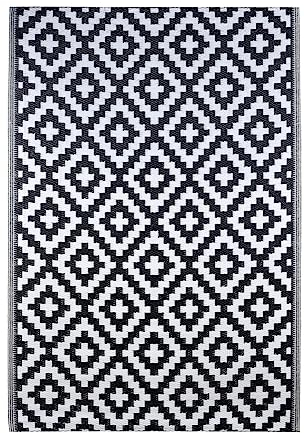 Marrakesch Outdoor Teppich Charo 120x180cm Outdoorteppich wetterfest modern Für Terrasse Balkon oder Garten Boho Deko