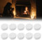 10PCS Ceramic Wool Wick for Tabletop Fire Pit 3.3 Inch Bioethanol Fireplace Sponge Ceramic Fiber Insulation Cotton Core for Bio Ethanol Fireplace Indoor Gel Calcium