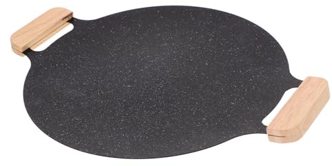 Toddmomy Padella Per Ferro Vassoio Antiaderente Per Barbecue Padella Multiuso Per Cucinare Pesce Bistecche Carne Verdure Formaggio Pizza e Panini Per Feste in Giardino Campeggio e Barbecue