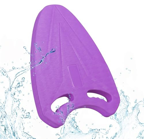 MoKo Kickboard for Kids, Swim Board with Ergonomic Grip, Swim Training Kick Board Pool Exercise Equipment Promote Natural Swimming Position Water Fun Tool for Kids, Purple