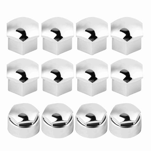 FILFEEL 20-pack 17mm grå Auto Hjulmutterskydd -Stöld för Bil (Silver)