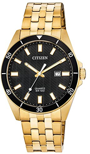 Citizen Quartz Mens Watch, Stainless Steel, Classic, Two-Tone (Model: BI5052-59E)