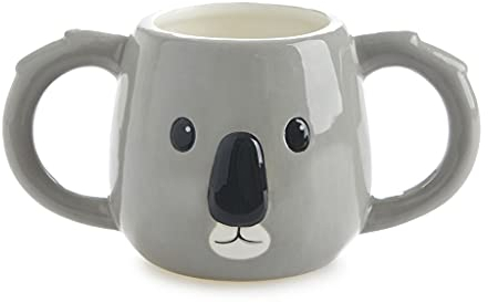 Balvi Koala-Tasse, Farbe Grau, Tasse in Form eines Koalakopfs, Fassungsvermögen: 400 ml, spülmaschinenfest
