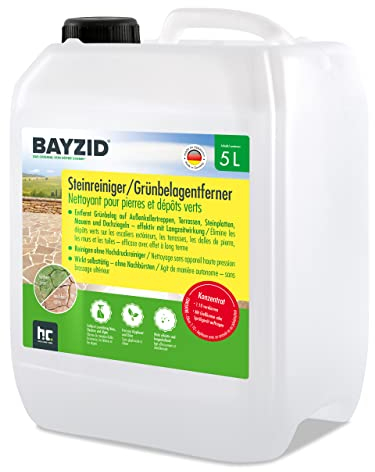 2 x 5 L Bayzid® Steinreiniger/Grünbelag Entferner Konzentrat gegen Moos, Algen und Grünbelag