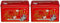 New English Teas Vintage Victorian Tea Tin in Berry-Red with 40 English Breakfast Teabags (Pack of 2)