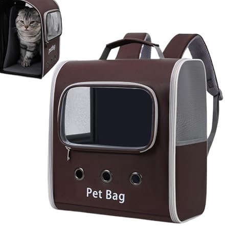 Haustier Rucksack, Tragbare Katzenrucksack Atmungsaktive Und Leichte Hunderucksack Haustier Reiserucksack Für Katzen Und Kleine Hunde