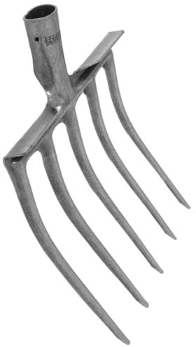 BESPORTBLE Raschietto Per Letame Black Rake Forca A Denti Forca Agricola Rastrello Per Letame Di Cavallo Per La Penetrazione Nel Terreno