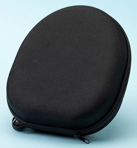 Vijixka Étui pour Casque Audio, Étui de Transport Rigide en Eva avec Sac en Filet, 22cm*19cm*6cm Sac de Rangement Casque Audio Universel, Compatible avec JBL, Sony, Apple (Noir)