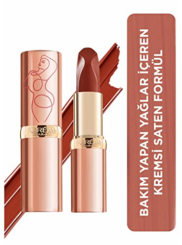 L'Oréal Paris Color Riche Satin Smooth Lippenstift, feuchtigkeitsspendende, reine Pigment-Lippenfarbe, mit Omega 3 & Vitamin E, 182 Extreme
