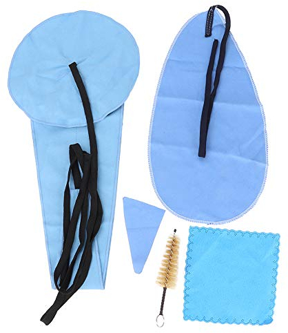 Saxophon Reinigungsset, Altsaxophon Reinigungsset Pflegeset Reinigungstuch Reinigungstuch Mundstückbürste Pflegereiniger Zubehör für Trompete Tenor Klarinette Flöte und Holzblasinstrumente