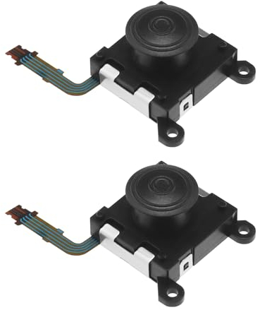 ECSiNG 2 Stück 3D Tasten Analog Joystick Stick Ersatz kompatibel mit PS Vita 2000-Serie 3D Analog Joystick Steuerknüppel Kunststoff Schwarz