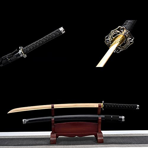 103 cm bokken, naturlig bambu-katana med skida, handgjorda samurajsvärd för cosplay, utställning, samling, Kendoträning, heminredning