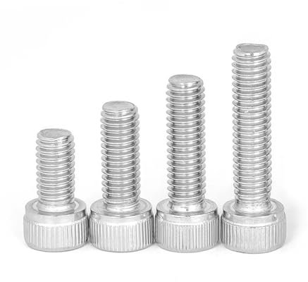 ZHUNTE Hexagon Socket Cheese Head Screws 304 Stainless Steel, 100pcs Screws Bolts(M3 x20mm)