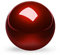 Perixx PERIPRO-304 55 mm Trackball - Glänzend - Rot - Kompatibel mit anderen Trackball Mäusen