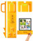 Starlife Picture Hanging Tool, Picture Hanging Kit for Easy Hang and Level Built- in 2 Levels, Picture Hanging Guide Frame Hanger for Clocks/ Mirrors/ Galleries/ Artworks/ Photos (Yellow)