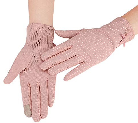 Sommer Frauen Handschuhe Spitze UV-Schutz Touch-Screen Driving-Handschuhe Hochzeit Braut Handschuhe Opera Fest Party Damen Lace Handschuhe Kostüm Accessoires rutschfeste Handschuhe für Autofahren
