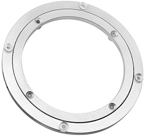 Aluminium Alloy Turntable Bearing, Heavy Duty Swivel Turntable Lazy Susan Rotating Bearing Turntable Round Dining Table Smooth Swivel Plate Hardware, 8