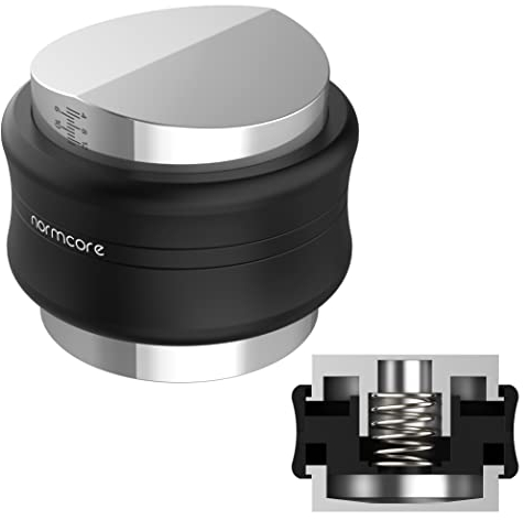 Normcore 58,5 mm Kaffee Distributor mit Tamper | 2 in 1 Kaffee Verteiler und Tamper | 2 in 1 Levelling Tool Nivellierwerkzeug für Siebträgermaschine Espresso