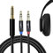 okcsc AX Balanced Audiokabel Ersatz für Hifiman Sundara Ananda Arya HE400SE HE-400i Balance 4,4 mm Stecker auf Dual 3,5 mm 4,3 ft
