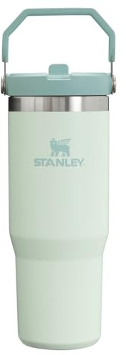Stanley IceFlow Flip Straw Tumbler with Handle 30 oz | Twist On Lid and Flip Up Straw | Leak Resistant Water Bottle | Insulated Stainless Steel |BPA-Free | Mist
