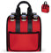Männerhandtasche Bier Bierträger Einkaufstasche für 6 Flaschen Tragetasche mit Trennwänden für Flaschen Neopren Bier Geschenke für Männer Bierfest Vater Freund Männertag 23,5 x 18,5 x 13 cm(Dunkerot)