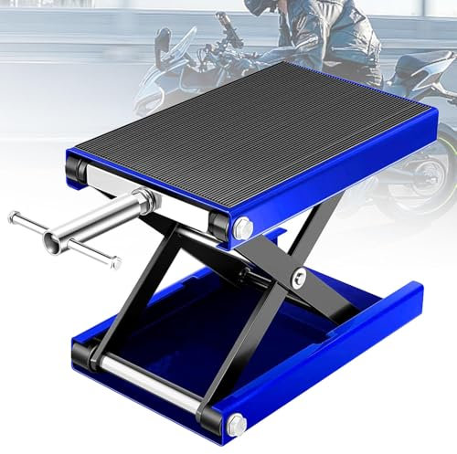 MTTXY Sollevatore per Moto, Sollevatore a Forbice per Moto da 1100 libbre, cavalletto Centrale per Moto, Solleva Le Moto da 3,6 a 13,7 Pollici per ATV Dirt Bike Cruiser