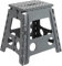 Large Folding Step Stool – Heavy Duty 150kg Capacity, Slip-Resistant Surface & Rubber Feet – Compact Foldable Stool for DIY, Cleaning, Kitchen Use – Assorted Colours (Black, Blue, Grey)