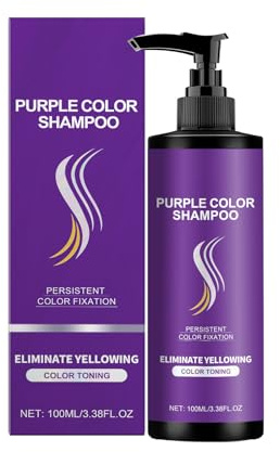 Shampoing Naturel Pour Cheveux Violets, Cheveux Violets Nourrissant Et Colorant Shampoing, Rapide Et Simple, Pour Hommes Et Femmes, Purple shampoo