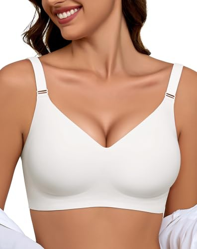 EIISSION Dam BH gelé BH för kvinnor push-up BH trådlös sömlös bh komfort icke trådbunden vadderad bralette mjukt stöd t-shirt BH bekväm vardags-bh normal & plusstorlek